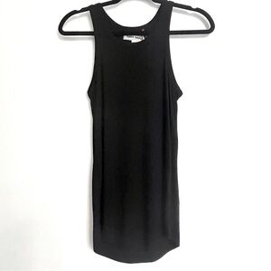 Zara Black Viscose & Wool SRPLS Tank Small